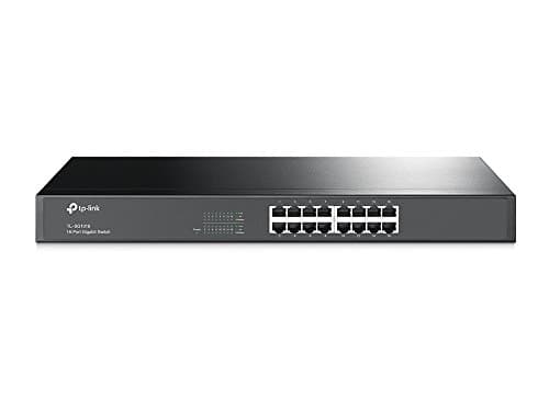 TP-Link 16 Port Gigabit Ethernet Switch | Plug and Play | Sturdy Metal w/Shielded Ports | Rackmount | Fanless | Limited Lifetime Protection |...