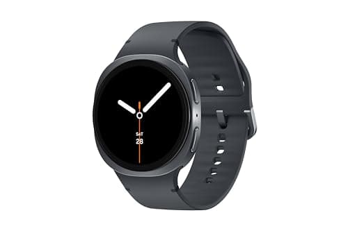 Montre intelligente Samsung Galaxy Watch8, 44 mm, graphite, Bluetooth (version CAO et garantie) - Assistant IA (Gemini), coaching du sommeil, suivi de la condition physique