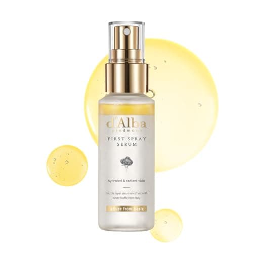 d'alba Piedmont Italian White Truffle First Spray Serum, Vegan Skin Care, Hydrating Face Moisturizer, Glow Serum for Radiant Skin, Non Comedogenic,...