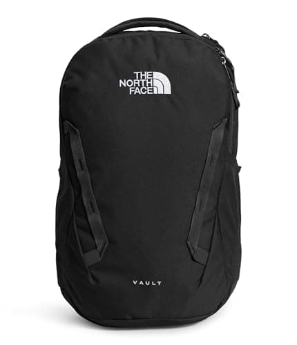 THE NORTH FACE Vault Everyday Laptop Backpack - Commuter Travel Bag, Water-Repellent, Spacious Main Compartment, TNF Black-NPF, One Size