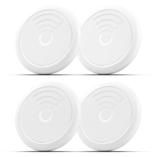 Hongtop Tags-4 Pack Tracker Item Finder Work with Apple Find My(iOS Only) Track Keys,Wallet,Luggage,Backpack,Super Lightweight,Come with 4...