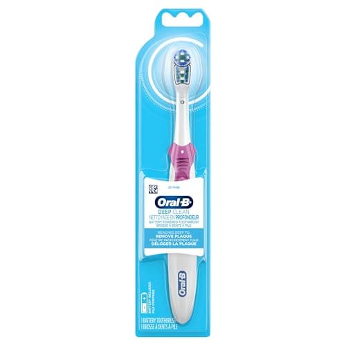 Oral-B Power Brosse à dents complète à piles, les couleurs peuvent varier, 1 pièce
