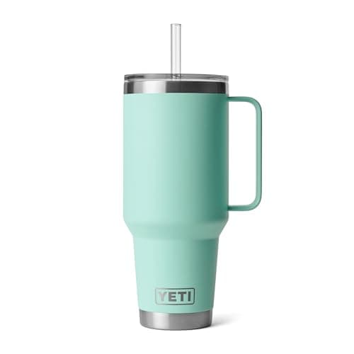 YETI Rambler 42 oz Straw Mug, Vacuum Insulated, Stainless Steel, Seafoam