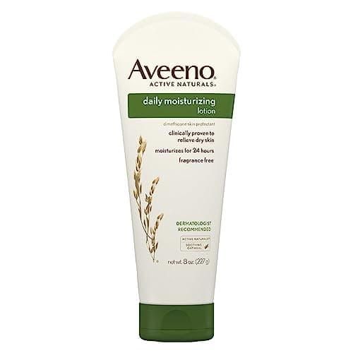 Aveeno Lotion hydratante quotidienne, peau sèche, non comédogène, avoine prébiotique, hydratant quotidien, sans parfum, 227 ml