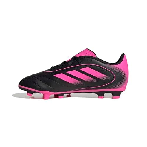 Adidas Unisex-Kids Goletto IX Firm Ground/Multi Ground, Black/Lucid Pink/Black, 4