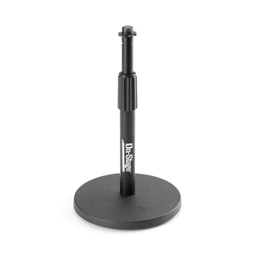 On-Stage Stands DS7200B Adjustable Desk Microphone Stand, Black