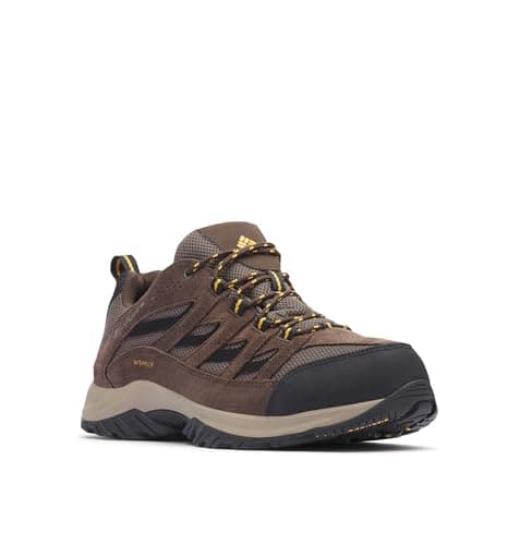 Columbia Mens Crestwood Waterproof, Mud/Squash, 10