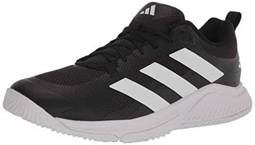 Adidas Men's Court Team Bounce 2.0 Indoor, Core Black/White/Core Black, 10.5