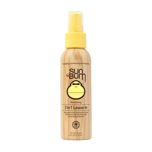 Sun Bum Beach Formula Spray après-shampooing 3 en 1 sans rinçage, flacon pulvérisateur de 118 ml