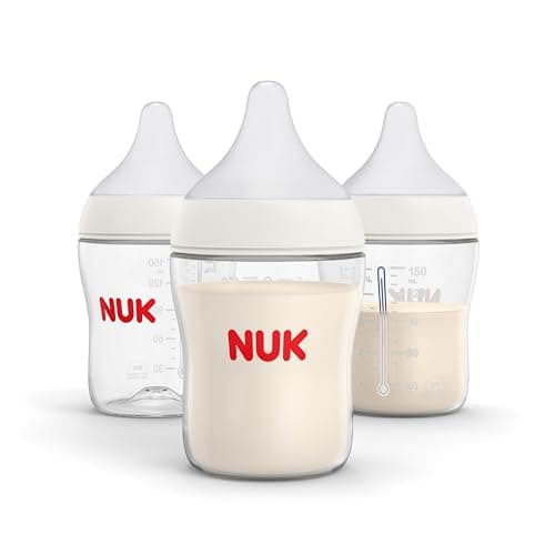 NUK Perfect Match Slow Flow Bottle, 5 oz (150 mL), 3 Pack