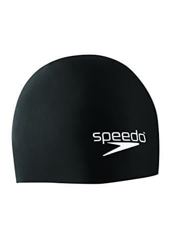 Speedo Bonnet de Bain Mixte Adulte Silicone élastomère - Speedo Noir, Taille Unique