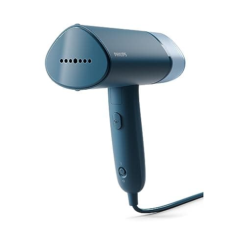 Philips 3000 Series Handheld Steamer - 1000W, 20 g/min Steam, Detachable 100ml Water Tank, Plastic Plate, Blue (STH3000/20)