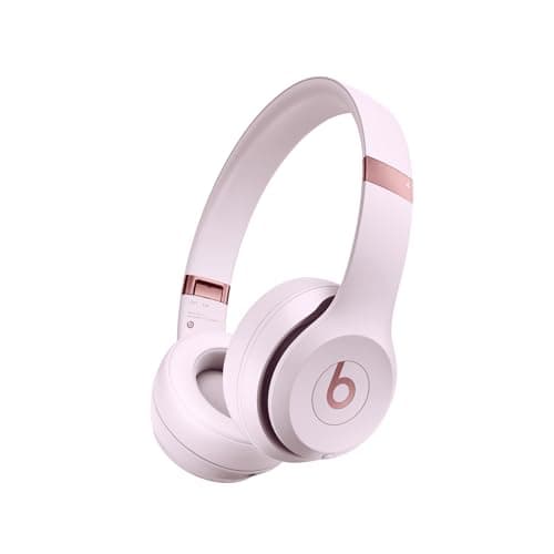 Beats Solo 4 - Écouteurs supra-auriculaires sans fil Bluetooth, compatibles Apple et Android, jusqu'à 50 heures d'autonomie - Rose nuage