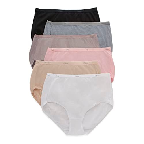 Hanes Lot de 6 culottes en coton Core pour femme, assorties, X Large
