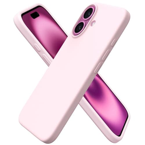 ORNARTO Compatible avec la coque iPhone 16 6,1", coque de téléphone en silicone liquide 3 couches entièrement recouverte de caoutchouc gel souple, coque de protection antichoc 6,1 pouces...