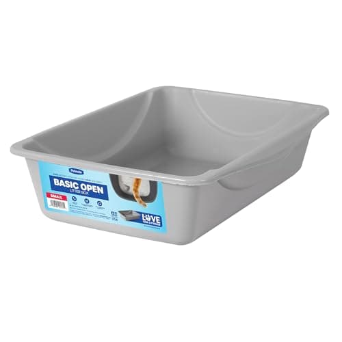 Petmate Open Cat Litter Box, Blue Mesa/Mouse Grey, 4 Sizes
