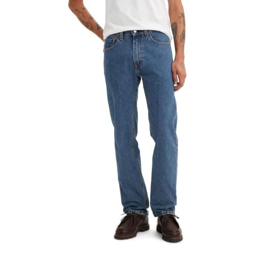 Levi's Men's 505 Regular Fit Jean, Medium Stonewash, 34x32