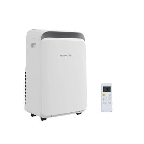Climatiseur portable 3 en 1 Amazon Basics, 10 000 BTU (ASHRAE), refroidit jusqu'à 450 pieds carrés, climatisation portable avec refroidissement/séchage (déshumidificateur)/ventilateur uniquement...