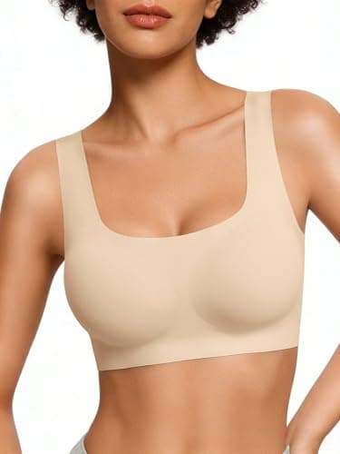 Avidlove Pull confortable pour femme Soutien-gorge sans fil Bralettes sans couture T-shirt sans armatures Bretelles larges sans armatures Soutien-gorge de tous les jours...
