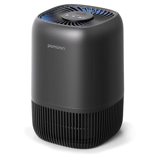 Purificateurs d'air pour chambre à coucher, filtre à air avec éponge parfumée, filtre H13 True HEPA pour fumée, allergies, pollen, squames d'animaux, odeurs, poussière,...