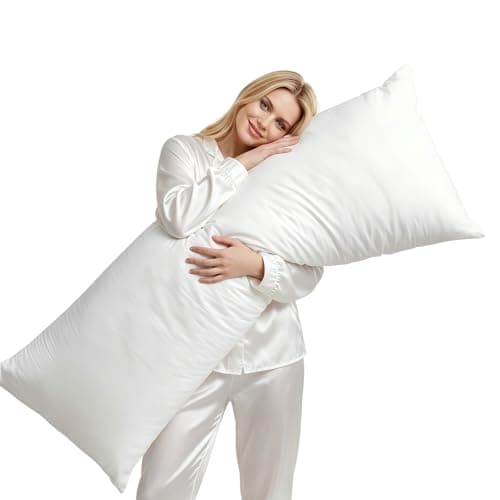 LAVANCE Microfiber Cover Body Pillow with Down Alternative Filling