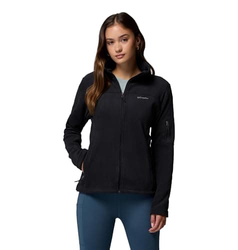 Columbia Fast Trek II Veste polaire zippée pour femme Noir Taille XL