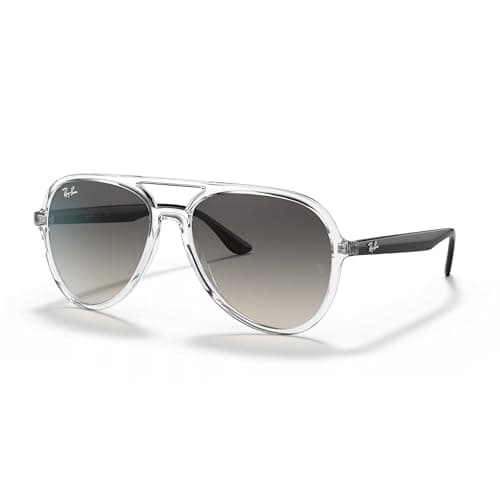 Ray-Ban RB4376 Pilot Sunglasses, Transparent/Grey Gradient, 57 mm