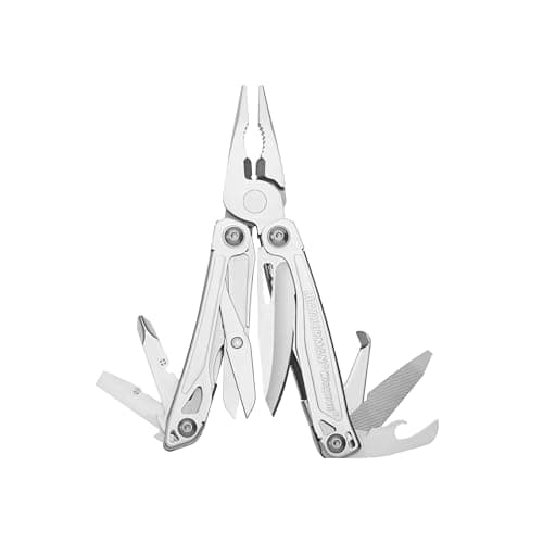 LEATHERMAN, Outil multifonction Wingman avec pinces à ressort et ciseaux, acier inoxydable