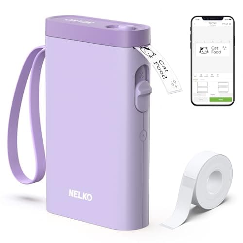 Nelko Label Maker Machine with Tape, P21 Bluetooth Label Printer, Wireless Mini Label Makers with Multiple Templates for Organizing Office Home,...