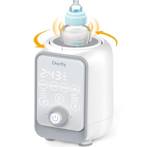 Chauffe-biberon tourbillonnant Chauffe-biberon rapide Chauffe-biberon 9 en 1 pour le lait maternel et les préparations pour nourrissons Contrôle précis de la température Chauffe-lait pour bébé...