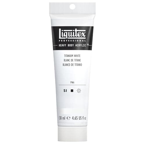 Liquitex Professional Heavy Body Peinture acrylique Tube de 120 ml Blanc titane