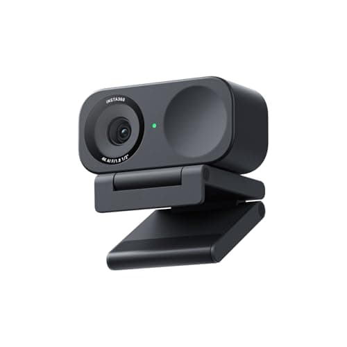 Insta360 Link 2C Graphite Black - 4K Webcam for PC/Mac, 1/2" Sensor, Auto Framing, HDR, AI Noise-Canceling Mic, Gesture Control for Streaming,...