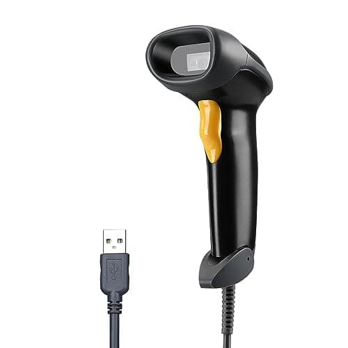 Eyoyo Handheld USB 2D Barcode Scanner, Wired Automatic QR Code Scanner PDF417 Data Matrix Bar Code Reader with Long USB Cable for Mobile Payment,...