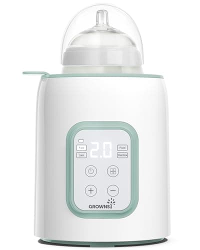 Chauffe-biberon Grownsy, chauffe-lait rapide pour bébé 8 en 1 avec minuterie pour le lait maternel ou le lait maternisé, chauffe-aliments et décongélation, sans BPA, Chauffe Biberon pour tous...