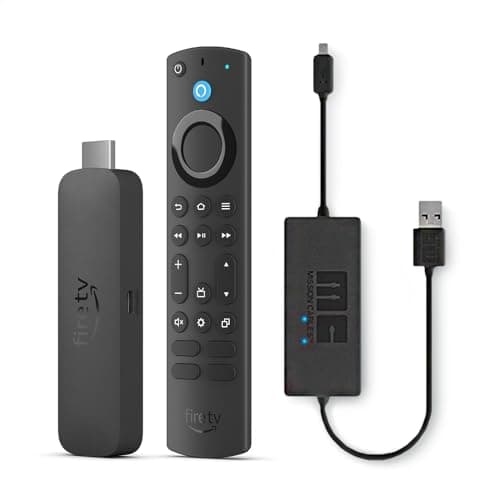 Amazon Fire TV Stick 4K Max avec câble d'alimentation USB