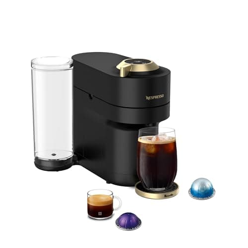 Machine à café et expresso Nespresso Vertuo Pop+ Deluxe de Breville - Noir mat et or