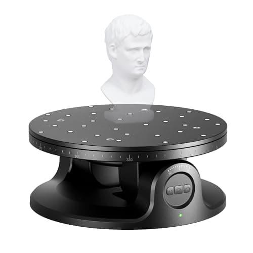 Plateau tournant Revopoint à double axe pour une numérisation 3D précise, une capture facile de données 3D riches en détails d'objets de petite et moyenne taille