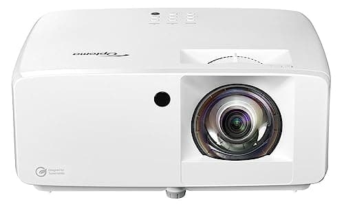 Optoma GT2100HDR Projecteur laser compact pour home cinéma et jeu à courte focale, HD 1080p avec entrée 4K HDR,