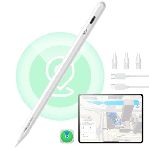 ESR Geo Digital iPad Pencil Findmy Compatible avec Apple iPad 2018-2026, avec raccourcis faciles pour Apple iPad A16/10/9/8 & Air 13/11 & Pro 12.9/13/11...