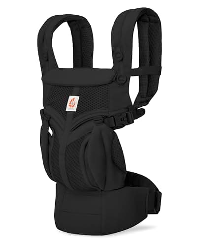 Ergobaby Omni Classic (anciennement OMNI 360) Porte-bébé toutes positions pour nouveau-né à tout-petit avec soutien lombaire et Cool Air Mesh, 7-45 livres, Onyx...
