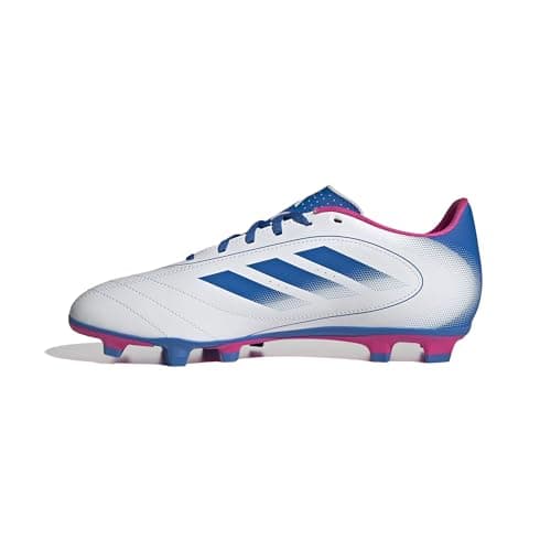 Adidas Unisex-Adult Goletto IX Firm Ground/Multi Ground, White/Bright Royal/Team Shock Pink, 8