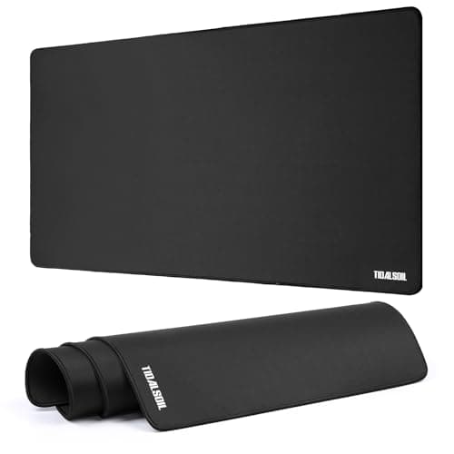TIDALSOIL Large Gaming Mouse Pad 90 x 40 cm – Oversized Extended Desk Pad with Non-Slip Base, Stitched Edges Mousepad, Smooth Surface for Keyboard,...