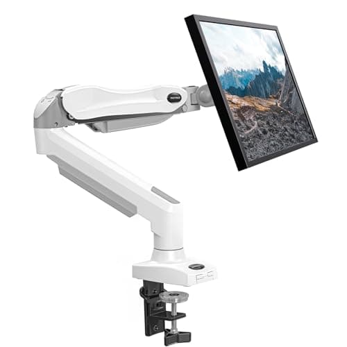 HUANUO Single Monitor Mount, 13 to 32 Inch Design Monitor Arm, Adjustable Stand, Vesa Mount with Clamp and Grommet Base - Fits 4.4 to 19.8lbs LCD...