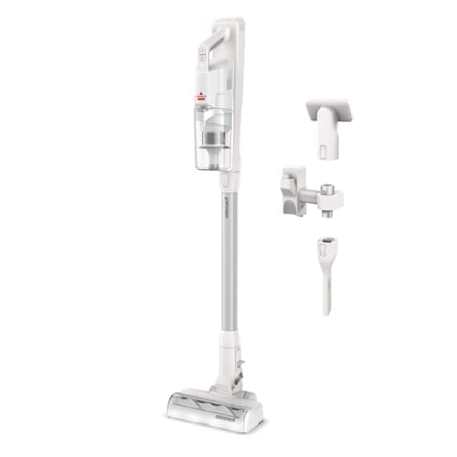 Aspirateur sans fil autonome BISSELL PowerClean 200 W avec rouleau de brosse sans enchevêtrement, forte aspiration, batterie amovible, support mural, outil de rembourrage et...