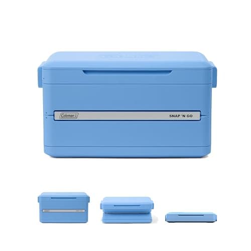 Coleman Snap 'N Go 45-Quart Collapsible Hard Cooler, Keeps Ice Cold up to 55 Hours, 76-Can Capacity, Spacing-Saving & Quick to Set Up, Collapses to...