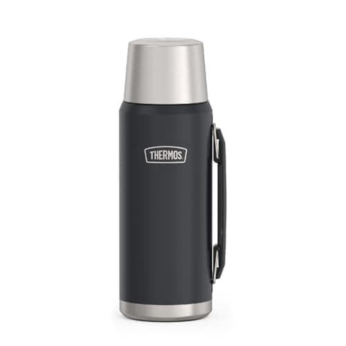 THERMOS, Série ICON, Bouteille de boisson en acier inoxydable, Granite, 1,2 L