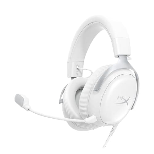 HyperX Cloud III – Casque de jeu filaire, PC, PS5, Xbox Series X|S, pilotes coudés de 53 mm, DTS, mousse à mémoire de forme, cadre durable, micro ultra-clair de 10 mm,...