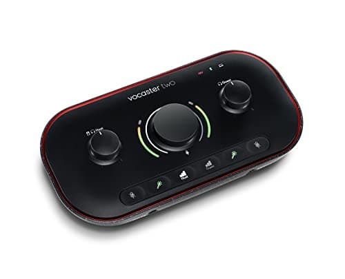 Focusrite Vocaster Two - Interface audio USB pour podcasting, streaming, voix off, noir