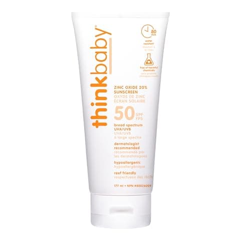 Thinkbaby - Écran solaire sûr Spf 50+, 6 oz, 6 Fluid_Ounces
