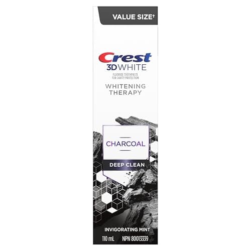 Dentifrice au charbon blanc Crest 3D, Whitening Therapy Deep Clean 110 ml, l'emballage peut varier